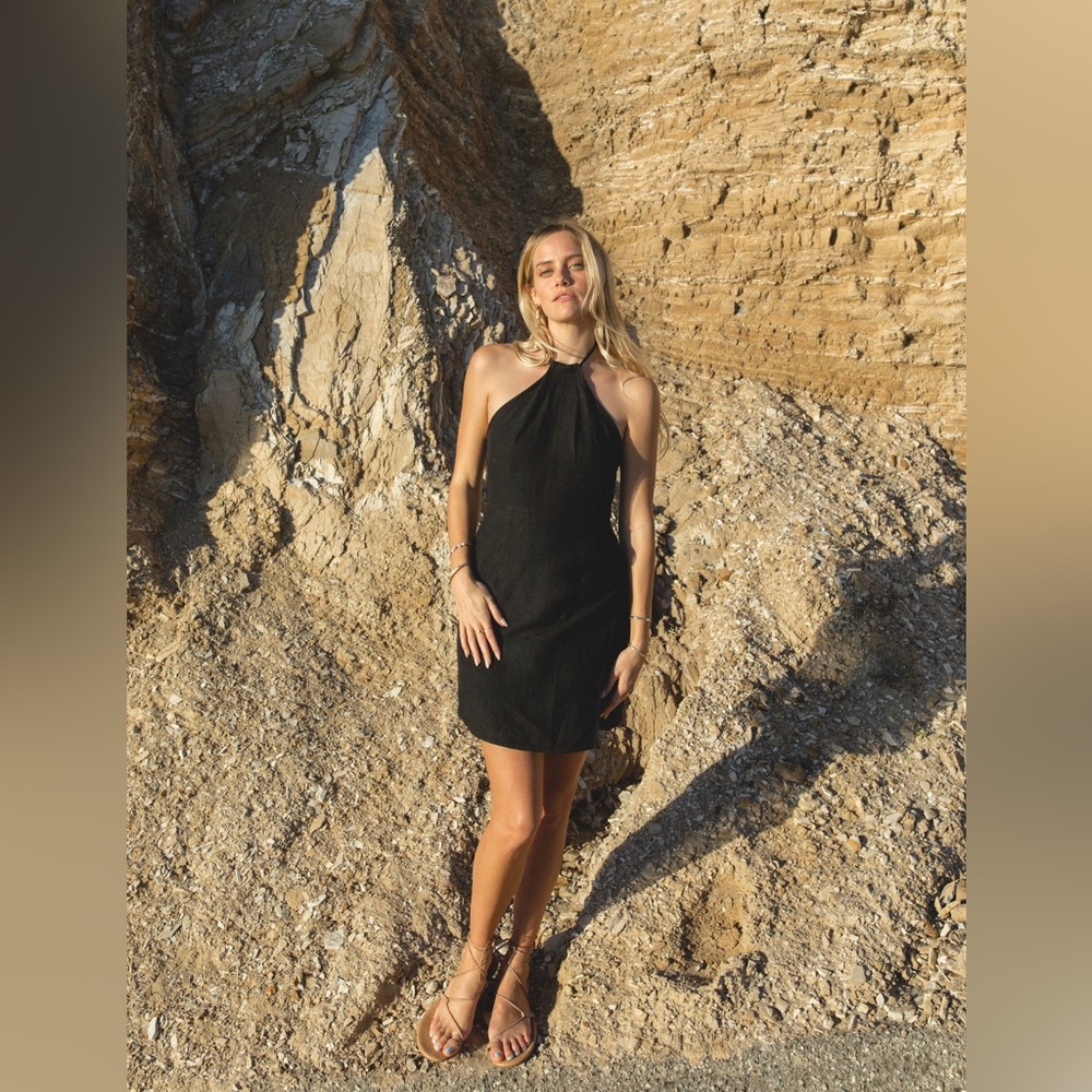 Kate Halter Mini Dress Black